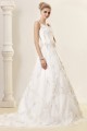 A-Line Straps Sleeveless Court Train Wedding Dresses 2031437